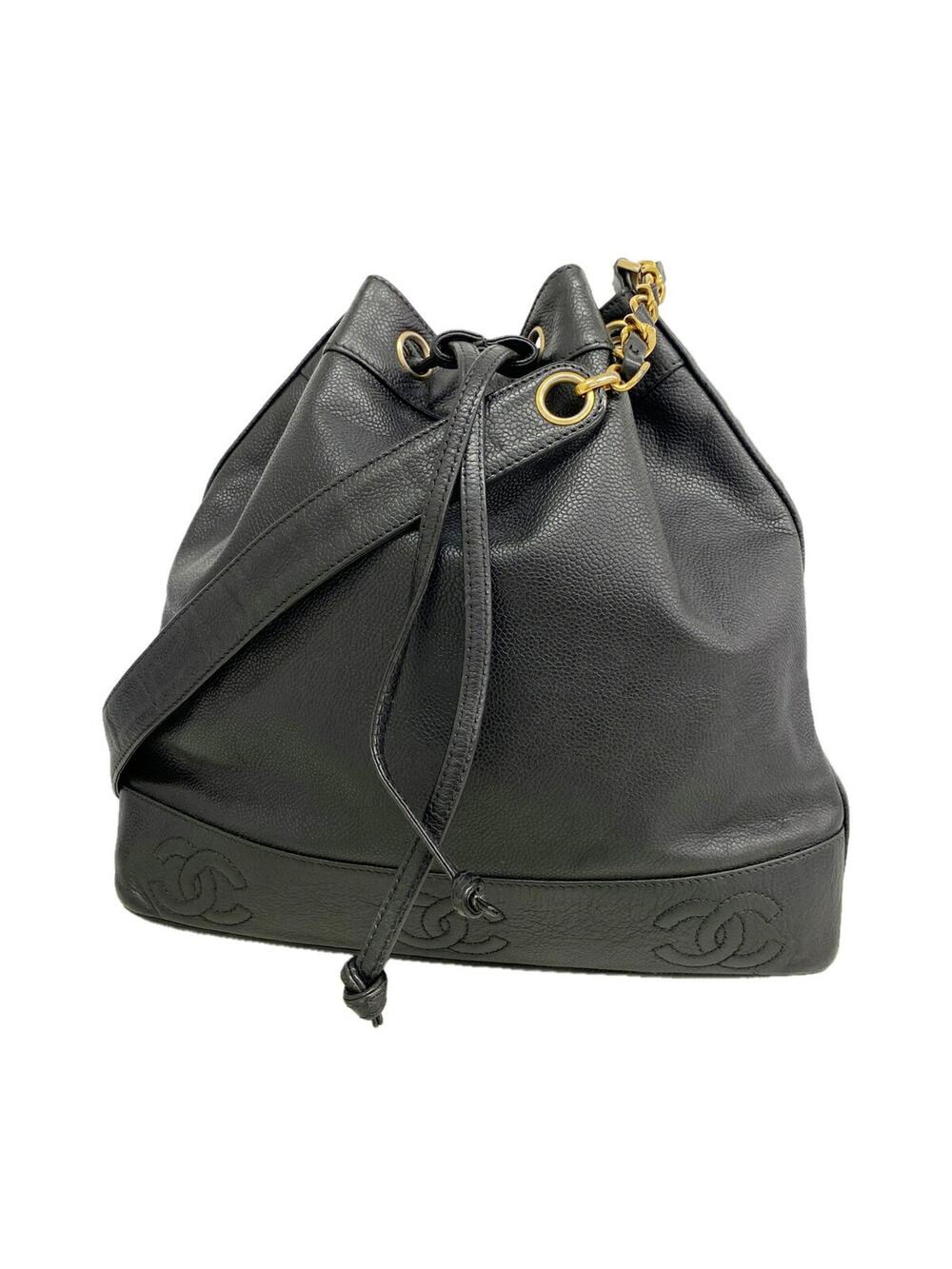 Chanel Vintage Cc Drawstring Bucket Bag #375625C15B